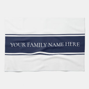 Modern Family Navy White Kitchen Towel