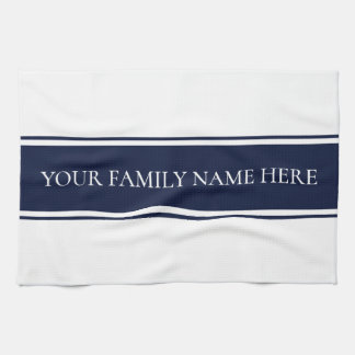 Modern Family Navy White Kitchen Towel