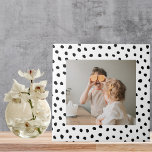 Modern  Family Photo & Black Dots Beauty Gift Tile<br><div class="desc">Modern  Family Photo & Black Dots Beauty Gift</div>