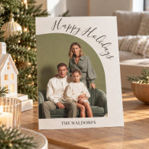Modern Family Photo Christmas Card