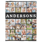 Modern Family Photo Collage 36 Personalized Black 