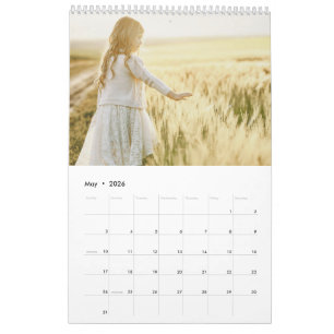 Modern Family Photo Collage Calendar