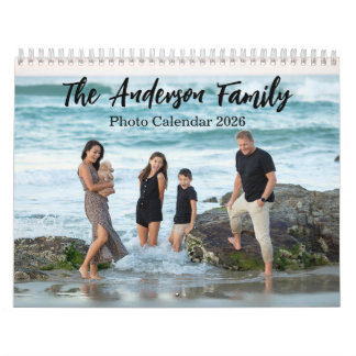 Modern Family Photo Collage Calendar