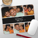 Modern Family Photo Collage Mouse Pad<br><div class="desc">Transform your workspace with a personalized mouse pad using this dynamic photo collage template. Effortlessly add your favourite pictures,  the year,  your family name,  and any custom text you desire. Make it uniquely yours!</div>
