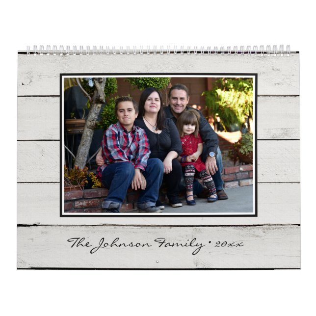 Modern Family Photo Custom  Calendar (Cover)
