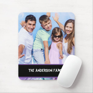Modern Family Photo Customizable  Mouse Pad