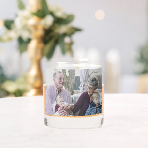 Modern Family Photo Double Sided Whiskey Glass