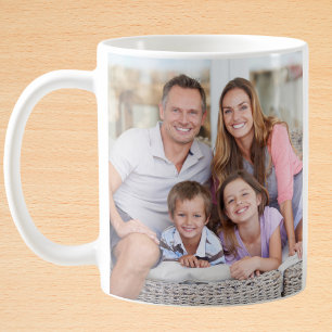 Modern Family Photo Gallery Personalized Coffee Mug