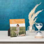 Modern Family Photo& Happy Thanksgiving Day Gift Plaque<br><div class="desc">Modern Family Photo & Happy Thanksgiving
Best Gift For Your Friends And Family,  Personalized Thanksgiving Text With Autumn Colors.</div>