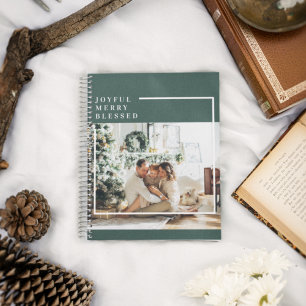 Modern Family Photo   Joyful Merry Blessed   Green Planner