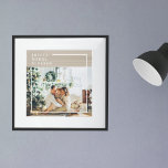 Modern Family Photo | Joyful Merry Blessed Poster<br><div class="desc">Modern Family Photo | Joyful Merry Blessed</div>