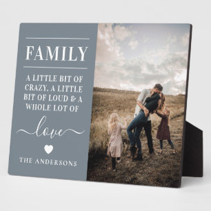 Modern Family Photo Keepsake Plaque