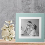 Modern  Family Photo Mint Simple Lovely Gift Tile<br><div class="desc">Modern  Family Photo Mint Simple Lovely Gift</div>