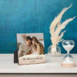 Modern Family Photo & Personalized Name Gift Plaque<br><div class="desc">Modern Family Photo & Personalized Name Gift</div>