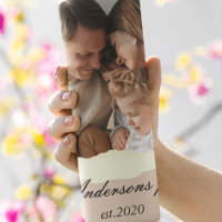 Modern Family Photo & Personalized Name Gift