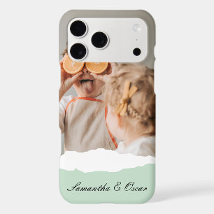 Modern Family Photo & Personalized Name Mint Gift