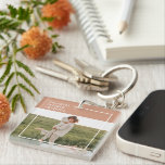 Modern Family Photo | Thankful Blessed Grateful Keychain<br><div class="desc">Modern Family Photo | Thankful Blessed Grateful</div>