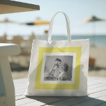 Modern  Family Photo Yellow Simple Lovely Gift Tote Bag<br><div class="desc">Modern  Family Photo Yellow Simple Lovely Gift</div>