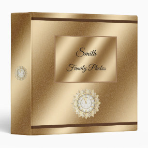 Modern Family Photos Gold 3 ring binder