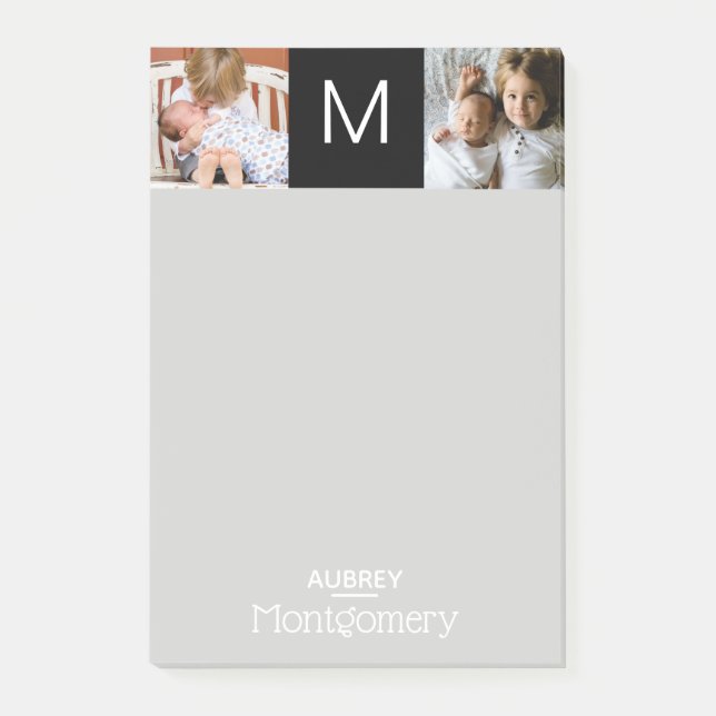 Modern Family Photos Personalized Post-it Notes (Front)