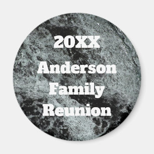 Modern Family Reunion Black White Falling Water Magnet