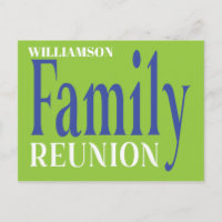 Modern Family Reunion Invitaton