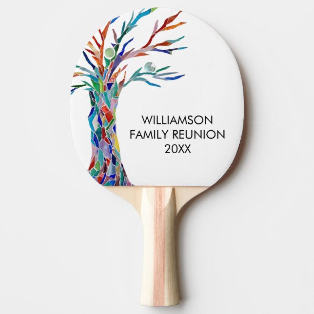 Modern Family Reunion Ping Pong Paddle (Front)