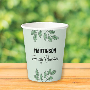 Modern Family Reunion Summer Tree Watermelon Paper Cups
