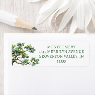 Modern Family Reunion Tree Branch Watercolor