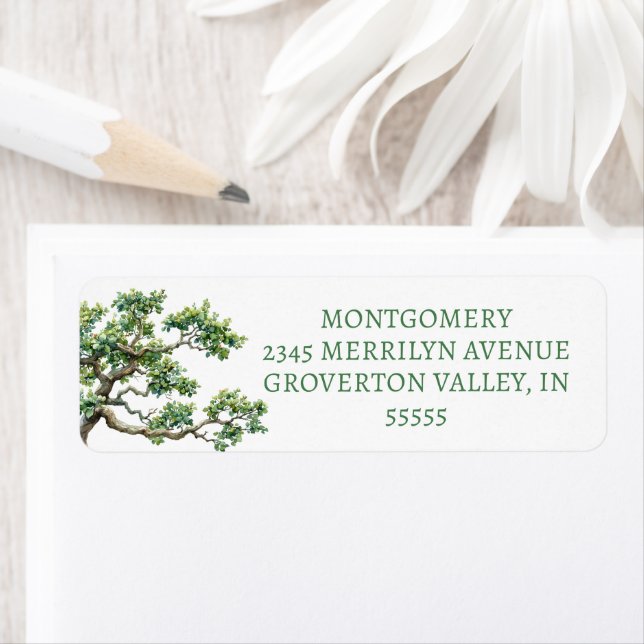 Modern Family Reunion Tree Branch Watercolor (Insitu)