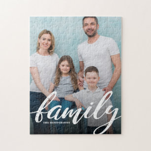 Modern Family Script Photo Jigsaw Puzzle