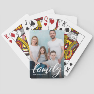 Modern Family Script Photo Playing Cards