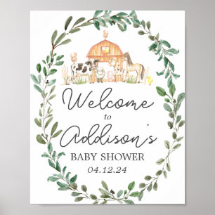 Modern Farm Welcome Sign farm Welcome Poster