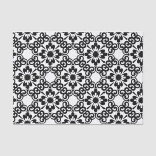 MODERN FARMHOUSE BLACK AND WHITE TILE TISSUE PAPER