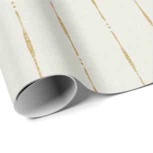 Modern Farmhouse geometric stripes green Wrapping Paper