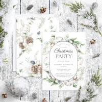 Modern Farmhouse Greenery Christmas Party