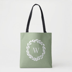 Modern Farmhouse Monogrammed Tote Bag 