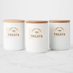 Modern Farmhouse Pet Food Container Label Custom
