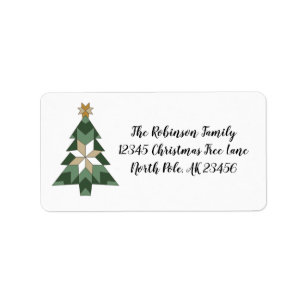 Modern Farmhouse Quilted Return Address Label