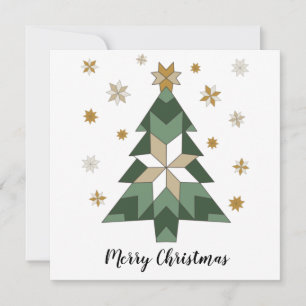 Modern Farmhouse Quilted Tree Flat Card