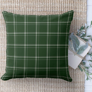 Modern Farmhouse Rug Green And White Area Throw Pillow