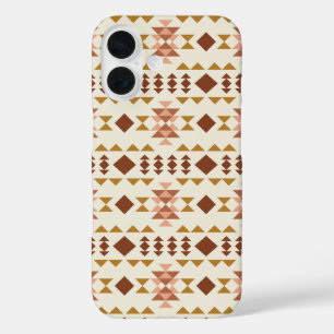 Modern Farmhouse Rustic Terracotta Geometric Art iPhone 16 Case
