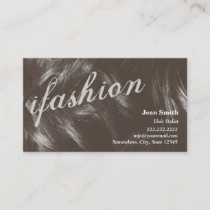 Modern Fashion Hair Stylist Business Card
