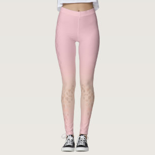 modern fashion pink leggings