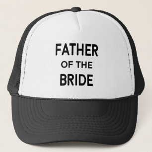 Modern Father Bride Wedding Trucker Hat