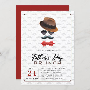 Modern Father's Day Brunch Invitation