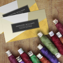 Modern Faux Gold Foil Geometric Shapes