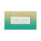 Modern faux gold glitter turquoise ombre makeup