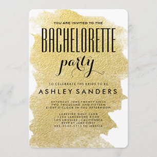 MODERN FAUX GOLD INVITATION