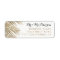 Modern faux gold palm tree elegant wedding